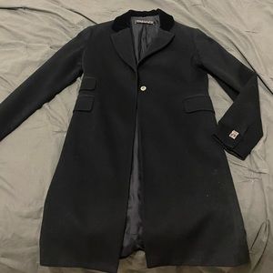 Black Tahari peacoat